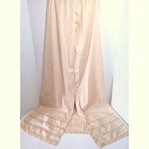 VTG Gossard Artemis Beige Maxi Half Slip Lace Trim Antron Nylon SMALL 39" LONG